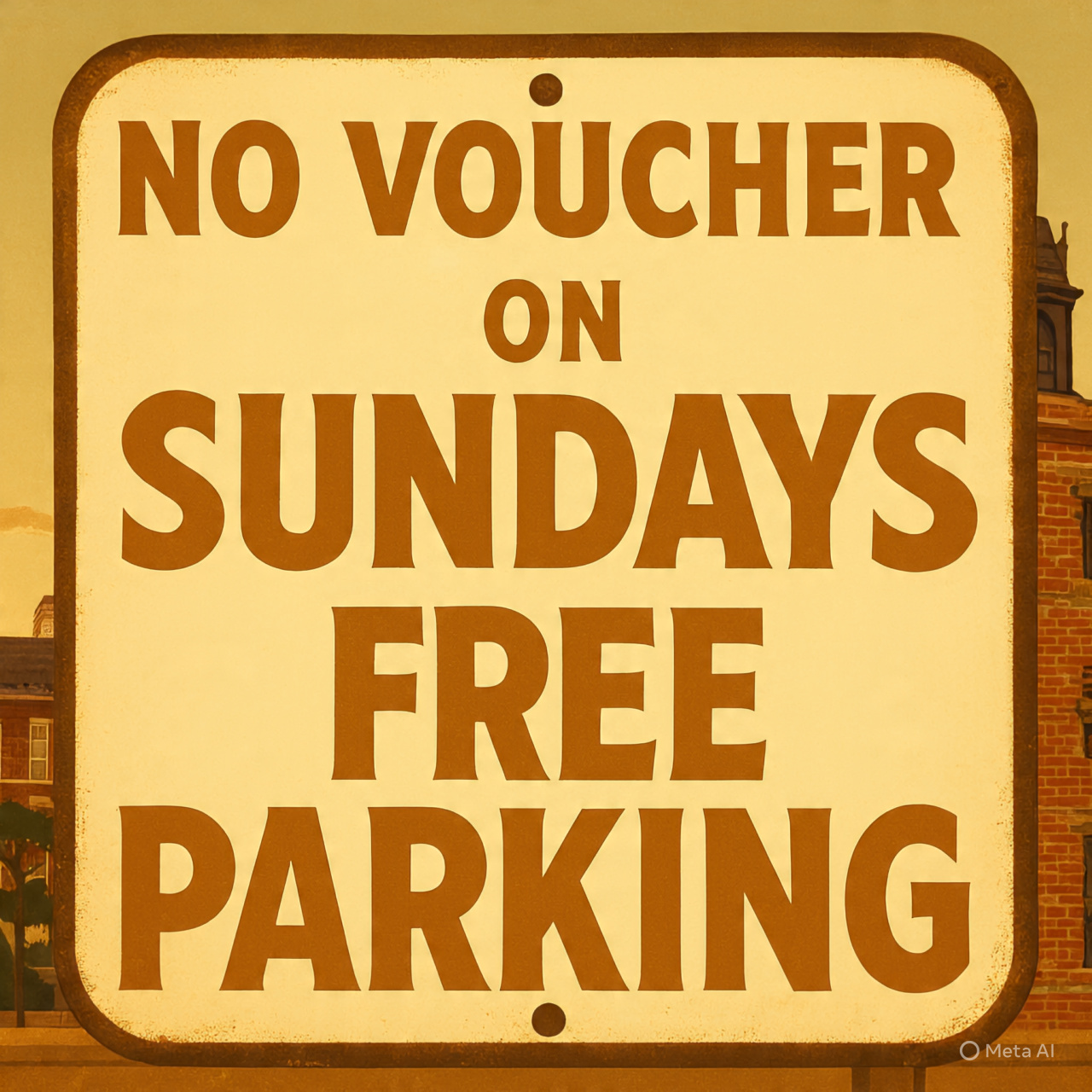 Free Parking on Sundays